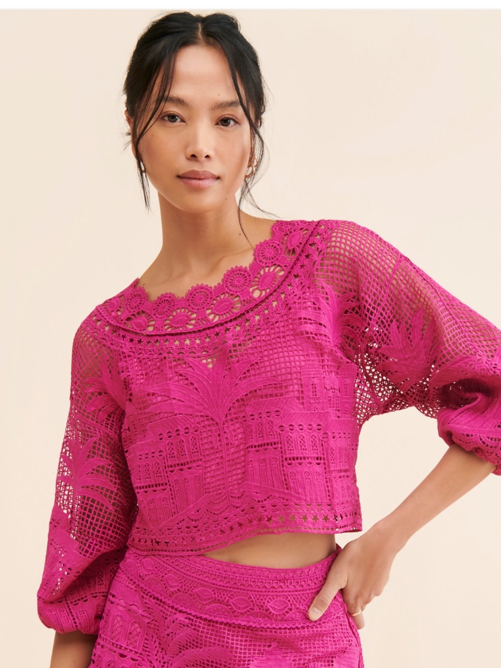 Farm Rio Alucina Luz Crop Top